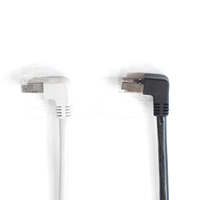 Câble de raccordement RJ45 à 90 degrés, câble Ethernet CAT6 UTP, câble de raccordement réseau LAN à angle droit pour routeur, commutateur