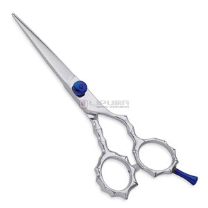 Ciseaux de barbier professionnels en acier inoxydable, lame droite, design ergonomique, lames ultra-affûtées pour la coiffure - Product Image 2