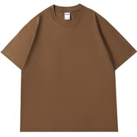 T-shirt publicitaire OEM 240g en pur coton, col rond, manches courtes, grande taille, vierge, personnalisable, vente en gros directe usine