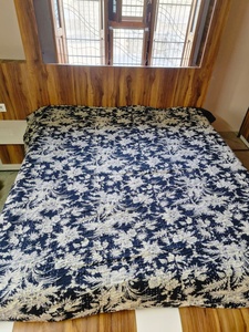 Floral Kantha <b>Quilt</b> <b>Indian</b> Bohemian Handmade Eco-Friendly Reversible Cotton Throw (Rajasthan 108x90 Inch) - Product Image 2