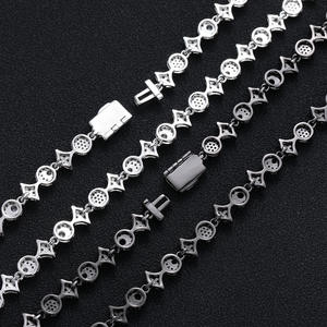 Best Quality Luxury <b>White</b> Gold Diamond <b>Bracelet</b> Round Brilliant Cut D Color Natural GIA Certified Rhodium Plated Everyday Wear - Product Image 4