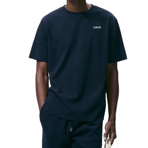 Camiseta de corte inverso personalizada de alta calidad para hombre, camiseta vintage de moda con efecto invertido, camiseta de algodón holgada de lujo para hombre - Product Image 1