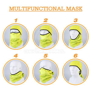 Couvre-visage pour hommes et femmes, pour le travail en plein air, le cyclisme, le ski, la course à pied, coupe-vent, résistant à la poussière, couvre-tête et cou - Product Image 5