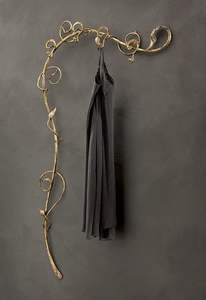 Crochet mural en laiton doré de luxe, crochet en laiton artisanal traditionnel, style vintage, support en laiton massif - Product Image 4