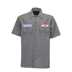 100% Cotton Worker T <b>Shirt</b> Workshop Machine Wear-resistant Clothing Contrast Loose Fit Work Wear - Product Image 1