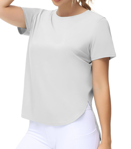 Camisetas Deportivas de Manga Corta para Mujer, Personalizadas, de Alta Calidad, Holgadas, Estilo Crop Top, para Gimnasio, Yoga y Deportes - Product Image 2