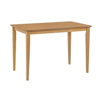 Mesa de Comedor Moderna de Estilo Mid-Century de Madera Sólida para 4 Personas, Ideal para Apartamentos