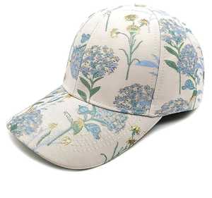 Floral Print Baseball Cap Unisex Casual Hat Spring Summer 100% Polyester Breathable Digital Printing - Product Image 3