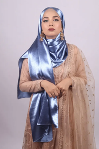 Premium Satin Plain Hijab Scarf Soft <b>Silk</b> Feel <b>Head</b> <b>Wrap</b> Shawl Custom Fabric OEM ODM Textile Manufacturer - Product Image 5