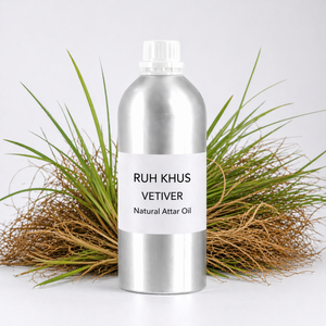 ALOURA OILS Supreme KHUS (VETIVER) Huile Attar Naturelle Bois de Santal - d'Uttar Pradesh pour l'Aromathérapie et les Parfums Naturels - Product Image 5