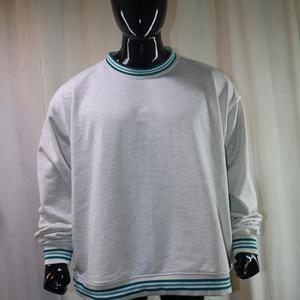Sudadera con cuello simulado de 450 GSM, bordado con nombre personalizado, corte holgado y extragrande, 100% algodón, felpa francesa. - Product Image 6