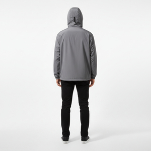 Chaqueta cortavientos personalizada con logotipo para hombre, impermeable, ligera, para entrenamiento deportivo, chaqueta cortavientos. - Product Image 4