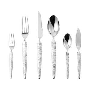 Juego de Cubiertos de Acero Inoxidable Estilo Británico, Plateado, de Lujo para Restaurante, Vajilla de Alta Calidad, Cubiertos para Boda - Product Image 1