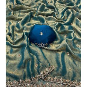 Sai ชุดผ้าชีฟองสำหรับผู้หญิงงานปาร์ตี้งานปักและไข่มุก - Product Image 3