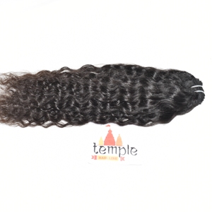 Extensions de cheveux bouclés naturels noirs indiens, 100% Remy, double trame machine, cuticules alignées, pour un coiffage volumineux - Product Image 5