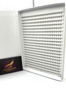 Bandeja de Pestañas XL Hechas a Mano Directo de Fábrica, Abanicos de Volumen Preformados de Fibra PBT Coreana Natural Larga para Extensión de Pestañas, Suministro a Granel - Product Image 5