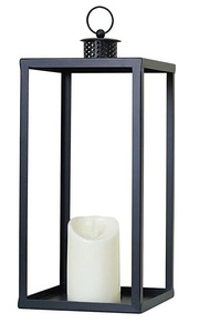 Farol de Metal para Velas en Oferta, con Acabado Negro Mate, para Decoración Navideña y del Hogar, Hecho a Mano - Product Image 5