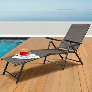 Set di 2 Chaise Longue Regolabili con 5 Posizioni Reclinabili - Product Image 1