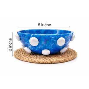 Tazón de Resina para Servir Ensaladas, Apto para Alimentos, Desechable, Ecológico, para Camping, Pulido, Hecho a Mano, Utensilios de Cocina, Tamaño y Color Personalizados, de Lujo - Product Image 3