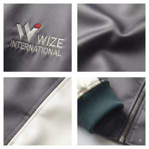 เสื้อแจ็คเก็ตบอมเบอร์ผู้ชาย WIZE INTERNATIONAL สไตล์ญี่ปุ่น ลายปักซามูไร ซิปหน้า ใส่ได้ในฤดูใบไม้ร่วง ผลิตจากวัสดุซาติน PU - Product Image 5