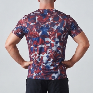 Camiseta de Alto Rendimiento para Hombre, Precio al por Mayor, Ropa Profesional, Camiseta Ringer con Logotipo Personalizado para Hombre - Product Image 2