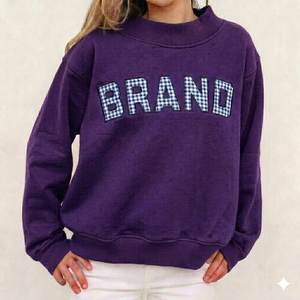 Sweat-shirt à col montant épais en molleton de coton surdimensionné, chaud, pour l'hiver, style streetwear décontracté, haut de gamme - Product Image 1