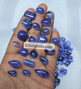 Cabochons de Tanzanite Naturelle, Pierres Précieuses Lâches Polies et Lisses pour la Fabrication de Bijoux, Vente en Gros, Fournisseurs de Cristaux de Guérison en Vrac - Product Image 1
