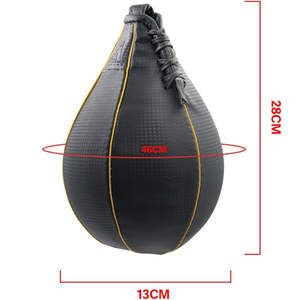 NEERON Enterprises Balón de Boxeo de Velocidad y Balón de Mano para Alivio del Estrés, Entrenamiento de Reflejos y Velocidad de Combate, de PU y Cuero, Doble Extremo - Product Image 3