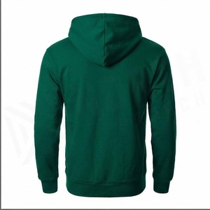 เสื้อฮู้ดผู้ชายสีเขียวทรงปกติ ผ้าฝ้ายลำลอง มีกระเป๋าหน้า ระบายอากาศได้ดี เหมาะสำหรับใส่ในฤดูใบไม้ร่วง - Product Image 2