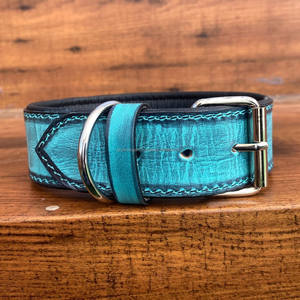 High Quality Designer Luxury Full Grain Genuine Leather Dog Collar Comfortable Durable Pet Collar Soft Heavy Duty Cat Dog Collar - Product Image 2