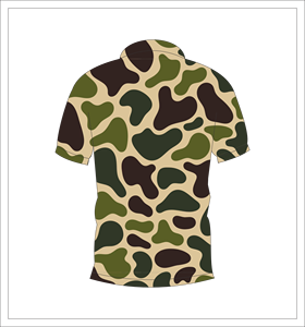 Polo de Camuflaje Verde Marrón para Hombre, Sublimación Personalizada con Estampado Completo, Camisa de Golf de Manga Corta, Transpirable y Ligera - Product Image 2