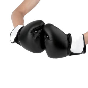 Multiple Sizes (10oz-16oz) Faux Leather Professional Adult Boxing Gloves Sanda Hand Grips Men Women Durable Adjustable Strap - Product Image 5