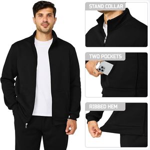 Ensemble de survêtement sport moderne pour homme, veste zippée intégrale, pantalon de jogging, vêtements de sport - Product Image 6