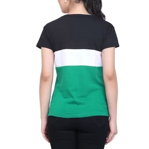 Camiseta de Mujer de Alta Calidad, Suave y Cómoda, de Malla de Algodón, Tejido de Punto Liso Teñido, Colección de Verano, Estilo Casual - Product Image 2