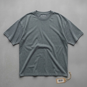 T-shirt surdimensionné à imprimé floral Ma-Attiera pour homme, style streetwear, gris, manches courtes, col rond, jersey de coton, t-shirt graphique - Product Image 4