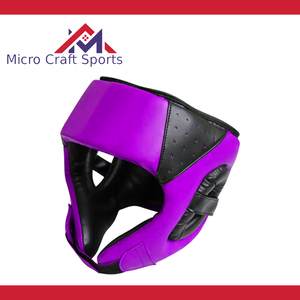 Protège-tête de boxe professionnel, protection faciale de boxe en PU et cuir, équipement de boxe de qualité, fabricant Sialkot, Pakistan - Product Image 4