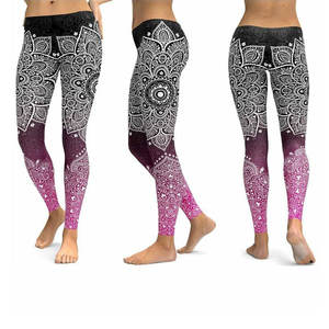 Leggings Deportivos de Cintura Alta con Diseño Estampado, Ropa Deportiva, Leggings de Yoga sin Costuras de Calidad para Ejercicio y Fisicoculturismo para Mujer - Product Image 5