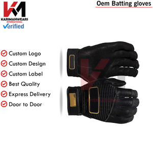 Guantes de Bateo de Béisbol, Ajustables, de Cuero, Ligeros, Duraderos, Transpirables, Diseño Cómodo para Jugadores - Product Image 3