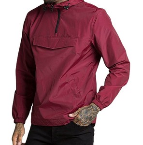 Servicio OEM ODM Chaqueta cortavientos con capucha para hombre, chaquetas impermeables con logo personalizado, chaqueta cortavientos impermeable para hombre para actividades al aire libre. - Product Image 1