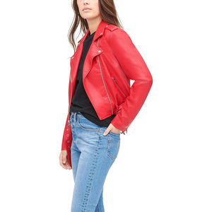 Abrigo de Cuero Moderno para Mujer, a la Moda, Colorido, Elegante, Ajustado, Prenda Exterior de Otoño Invierno, Hecho a Medida - Product Image 3