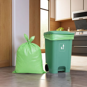 Personalizable 40*46cm 120 Micron Green Premium Quality Plastic Waste Bag 55-60 Galones Low MOQ Oficina de fabricación india - Product Image 1