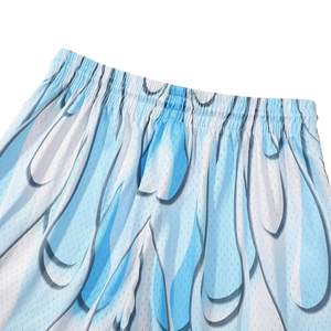 Shorts de basket-ball pour hommes en maille 100 % polyester, taille mi-haute, avec sublimation intégrale et ourlet personnalisé – Nouvelle collection en promotion - Product Image 4