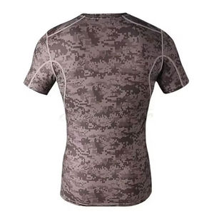 Rashguard à manches longues MMA BJJ pour hommes - Impression personnalisée par sublimation 100% coton respirant et à séchage rapide Logo personnalisé - Product Image 3