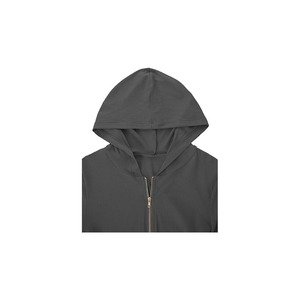 เสื้อฮู้ดครอปซิปแบบร่อง ทรงสลิมฟิต แขนยาว สำหรับผู้หญิง สวมใส่สบายๆ ในชีวิตประจำวัน - Product Image 4