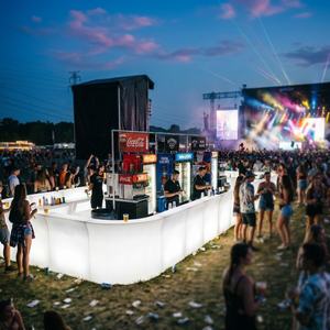 Barra de <span class=keywords><strong>Bar</strong></span> LED Modular Moderna con Fregadero, Barra de Cócteles Iluminada para Bodas, Eventos, Discotecas, Alquiler - Product Image 3