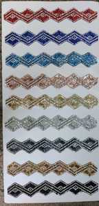 High Quality Custom Luxury Diamond <b>Lace</b> With Stones Elegant Sparkling Beaded Ribbon Trim For Bridal Wear Decoration Wholesale - Product Image 4