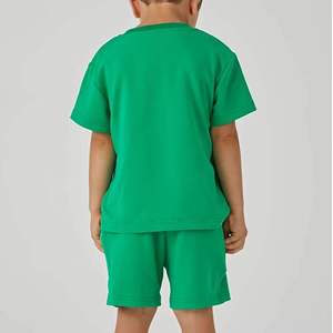 Conjuntos de Ropa de Verano para Niños con Logotipo Personalizado, Ropa Urbana para Niños, Conjunto de Dos Piezas de Camiseta y Pantalones Cortos Estampados 2026 - Product Image 3