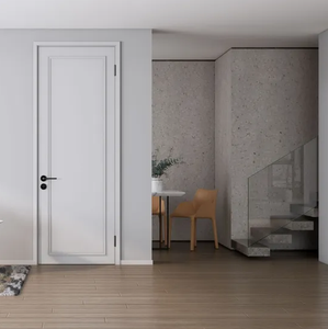 Puerta de Madera con Aislamiento Acústico Duradero, Diseño de Panal de Abeja, para Dormitorio, Oficina, Hotel, Estilo Minimalista, Puerta Interior Sólida de MDF - Product Image 1