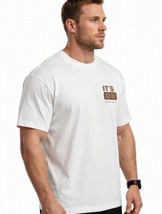T-shirt bianca a maniche corte <span class=keywords><strong>da</strong></span> <span class=keywords><strong>uomo</strong></span> di Oneten Apparel con stampa It's Ok Sign e scollo a O - Product Image 2