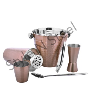 Stainless Steel Wine <b>Set</b> Barwere Accessory Bartender Kit Stainless Steel Professional Barware <b>Tools</b> Bar <b>Set</b> - Product Image 1